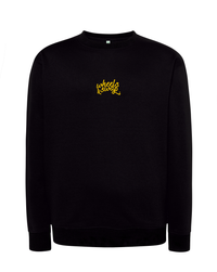 Sudadera Cuello Redondo Negra VWheelswap