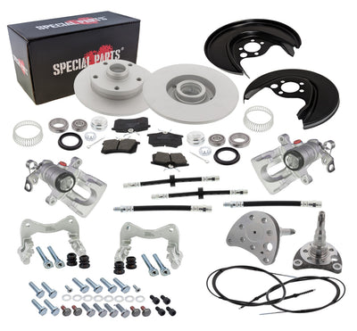 Kit de conversión de frenos de disco a 5 x 112, eje trasero, VW Golf 1, 2, 3, freno de disco